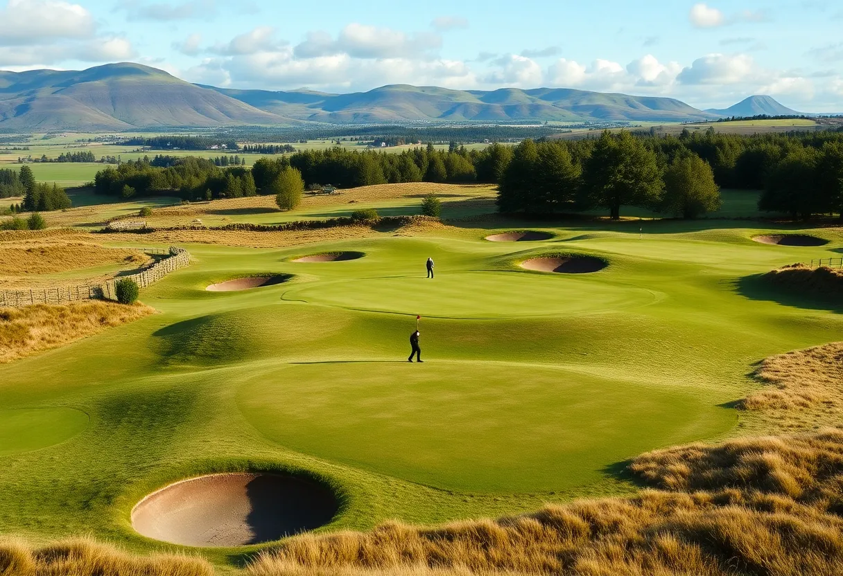 Newly opened Trump International Golf Links in Scotland