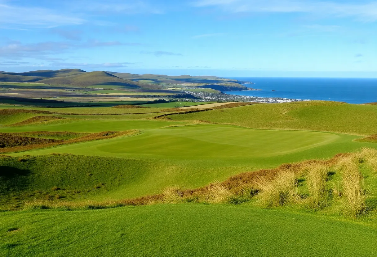 Golf course at Trump International Golf Links in Scotland