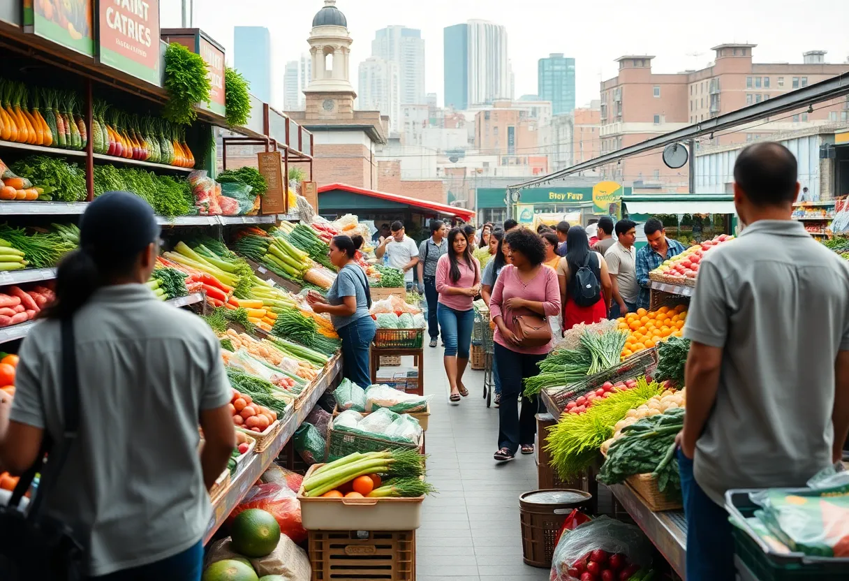 City-owned grocery store concept with fresh produce