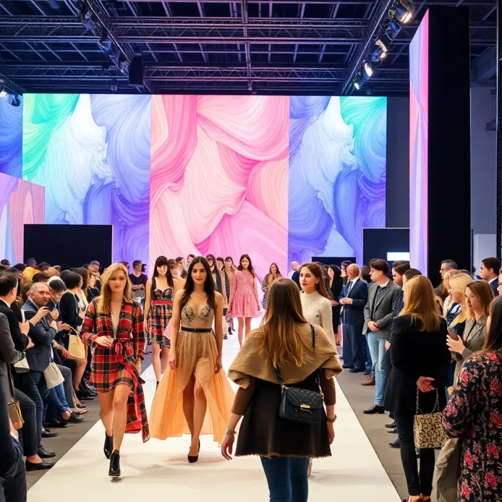 Fashion show at New York Fashion Week with diverse venues
