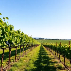 Vineyard landscape representing Weis Vineyards
