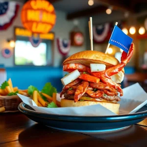 Gourmet burger at Will's Smashburgers