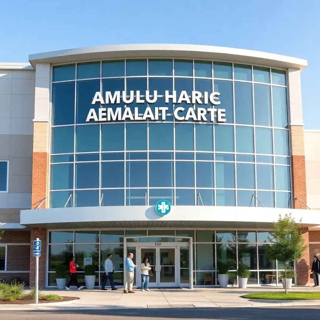 Exterior of the new ambulatory care center in Melville