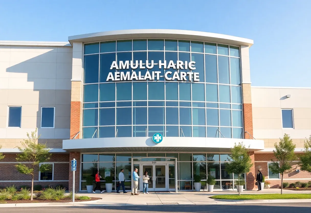 Exterior of the new ambulatory care center in Melville