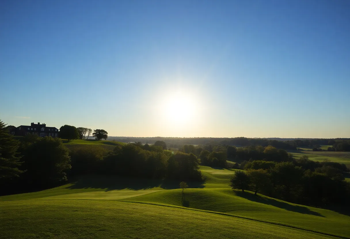 View of Bethpage Black, highlighting its difficult fairways and elevated greens.