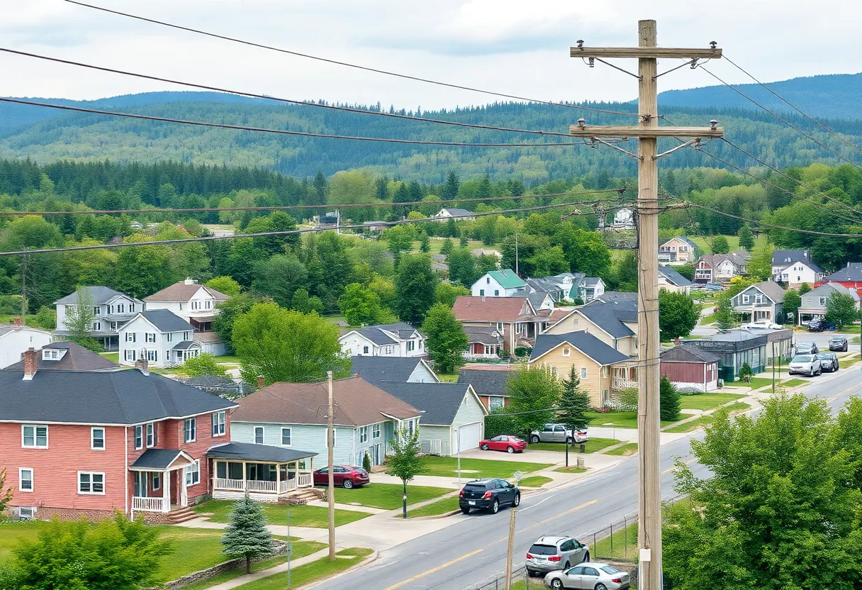 Image showing homes and utility infrastructure in upstate New York