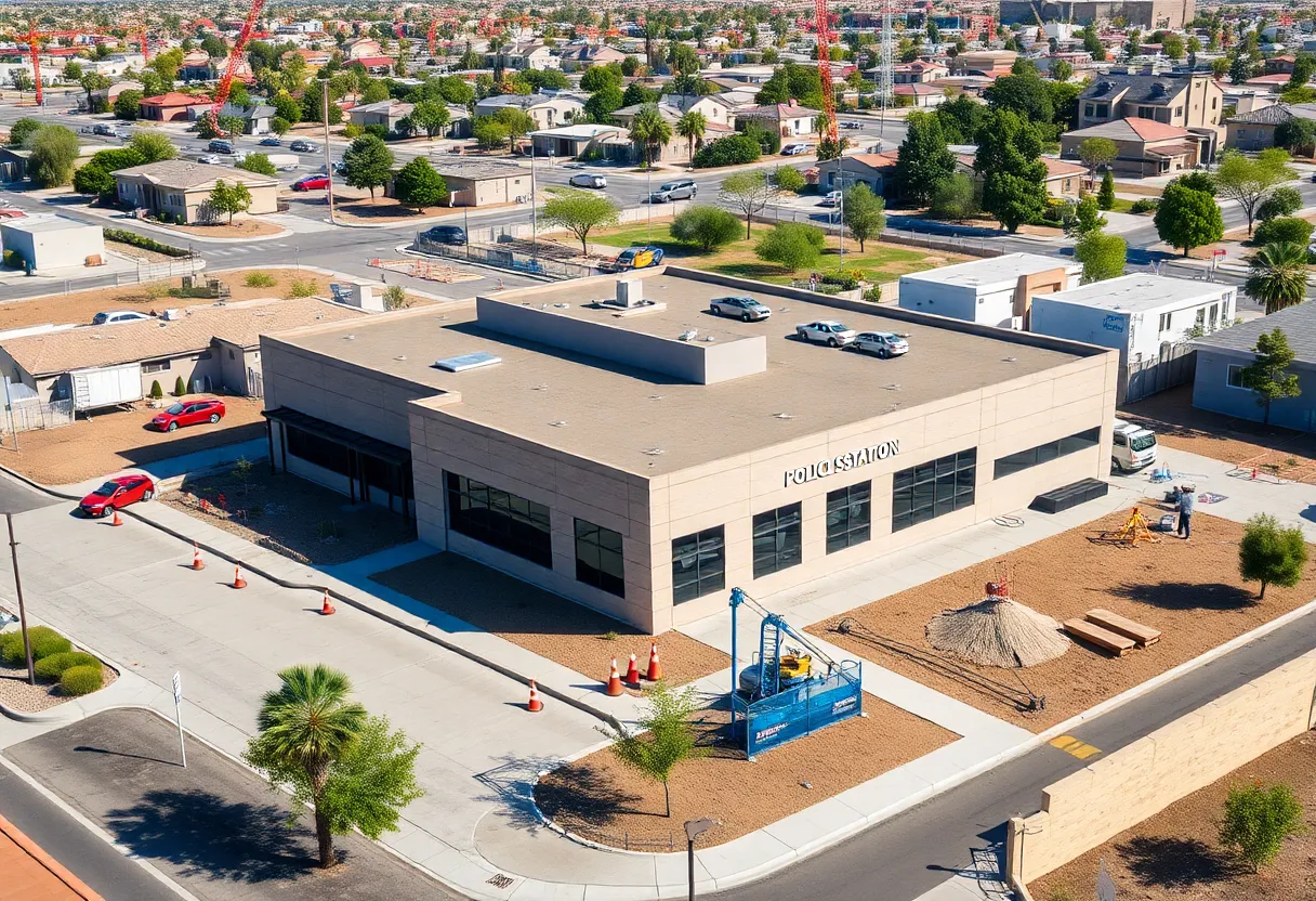 Construction of the new police substation in East Las Vegas