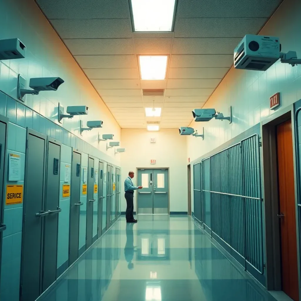 Security measures at a New York correctional facility