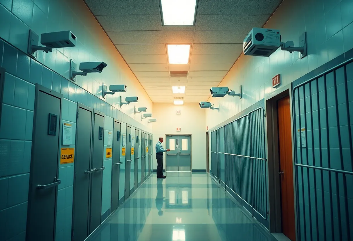 Security measures at a New York correctional facility