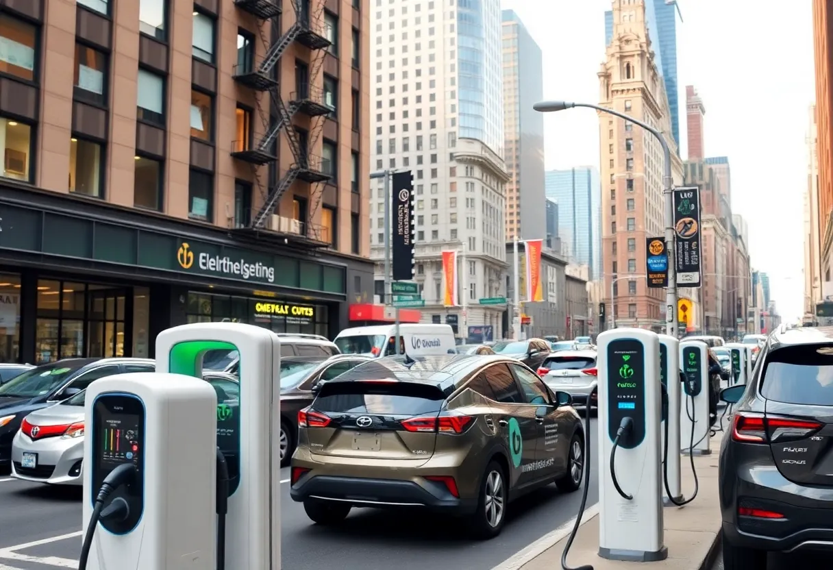 Electric vehicle charging stations in New York City