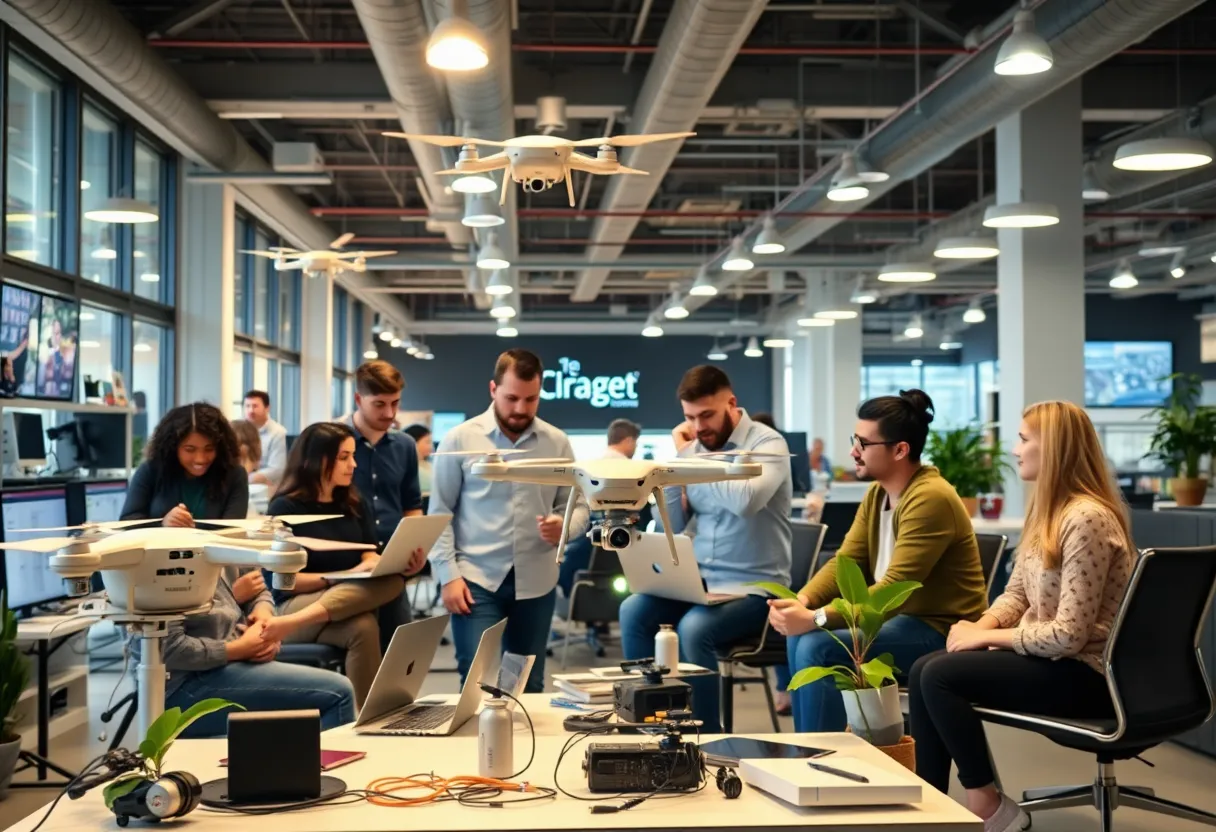 Various startups participating in the Genius NY accelerator program