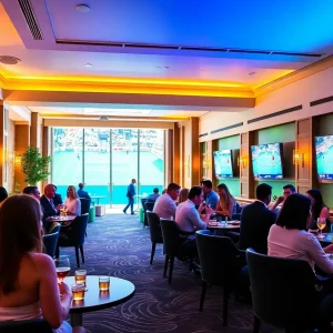 Guests enjoying the U.S. Open experience at InterContinental Hotel