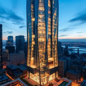 Conceptual image of a new skyscraper in Long Island City