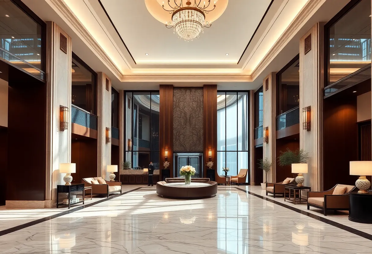 Interior of Hotel Elysee featuring modern luxury design