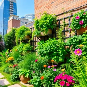 A compact and vibrant garden design in New York.
