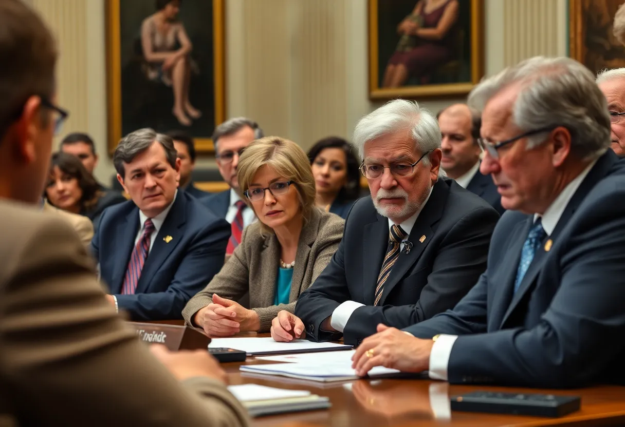 Lawmakers in a hearing discussing New York home care program issues