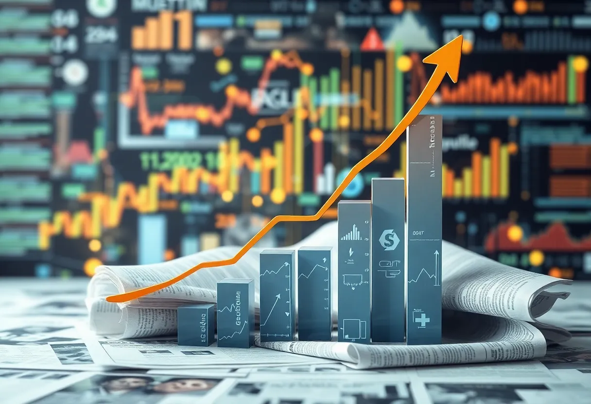 Visual representation of financial growth related to New York Times Company.