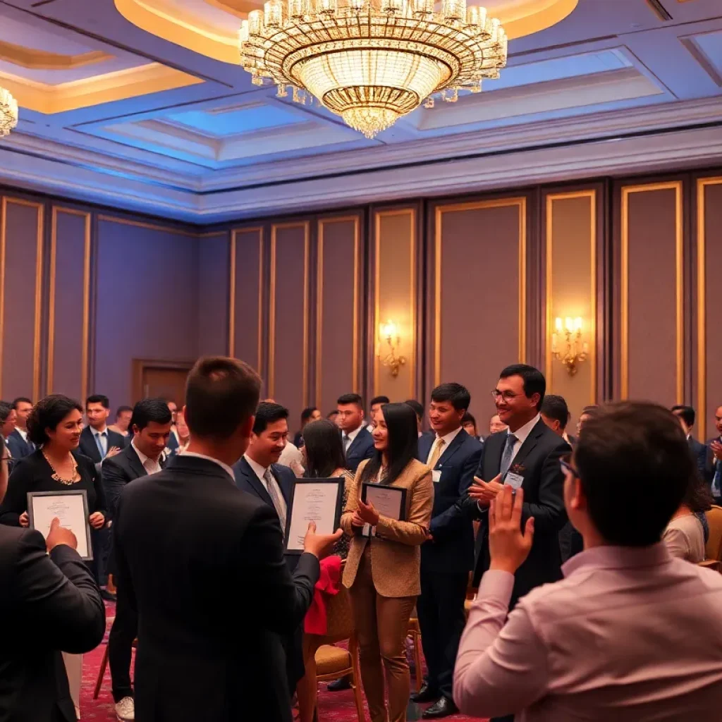 Ceremony at NewYorkCISO ORBIE Awards honoring cybersecurity leaders