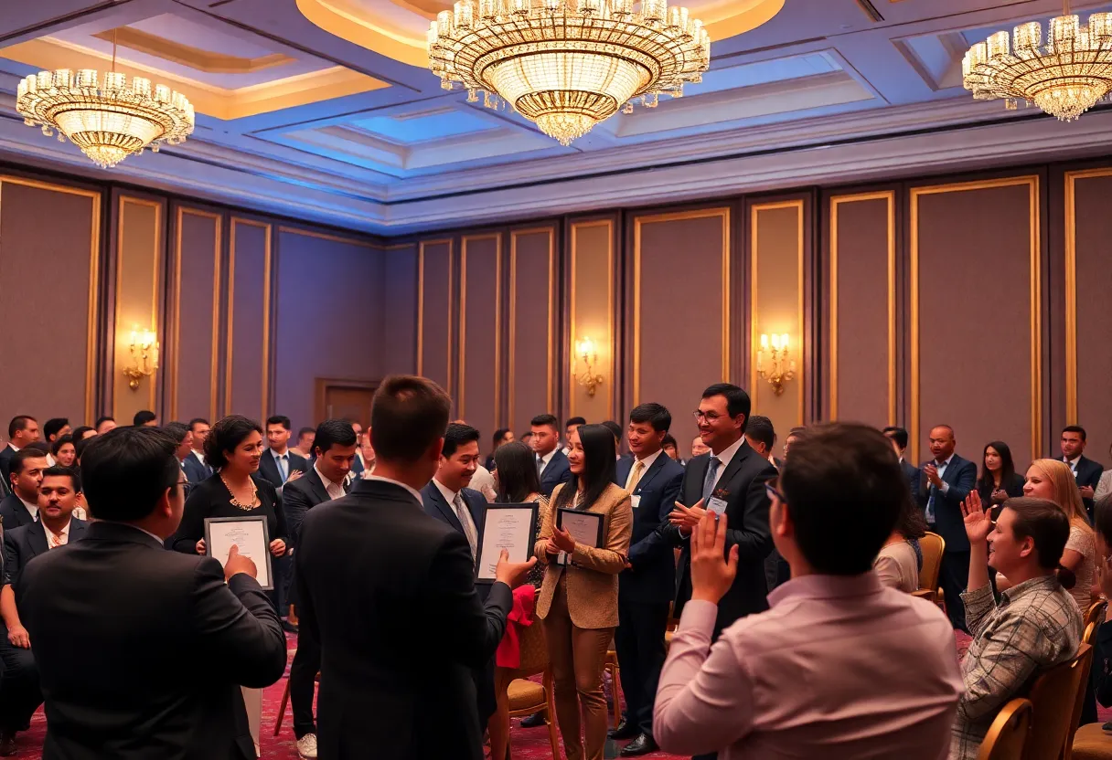 Ceremony at NewYorkCISO ORBIE Awards honoring cybersecurity leaders