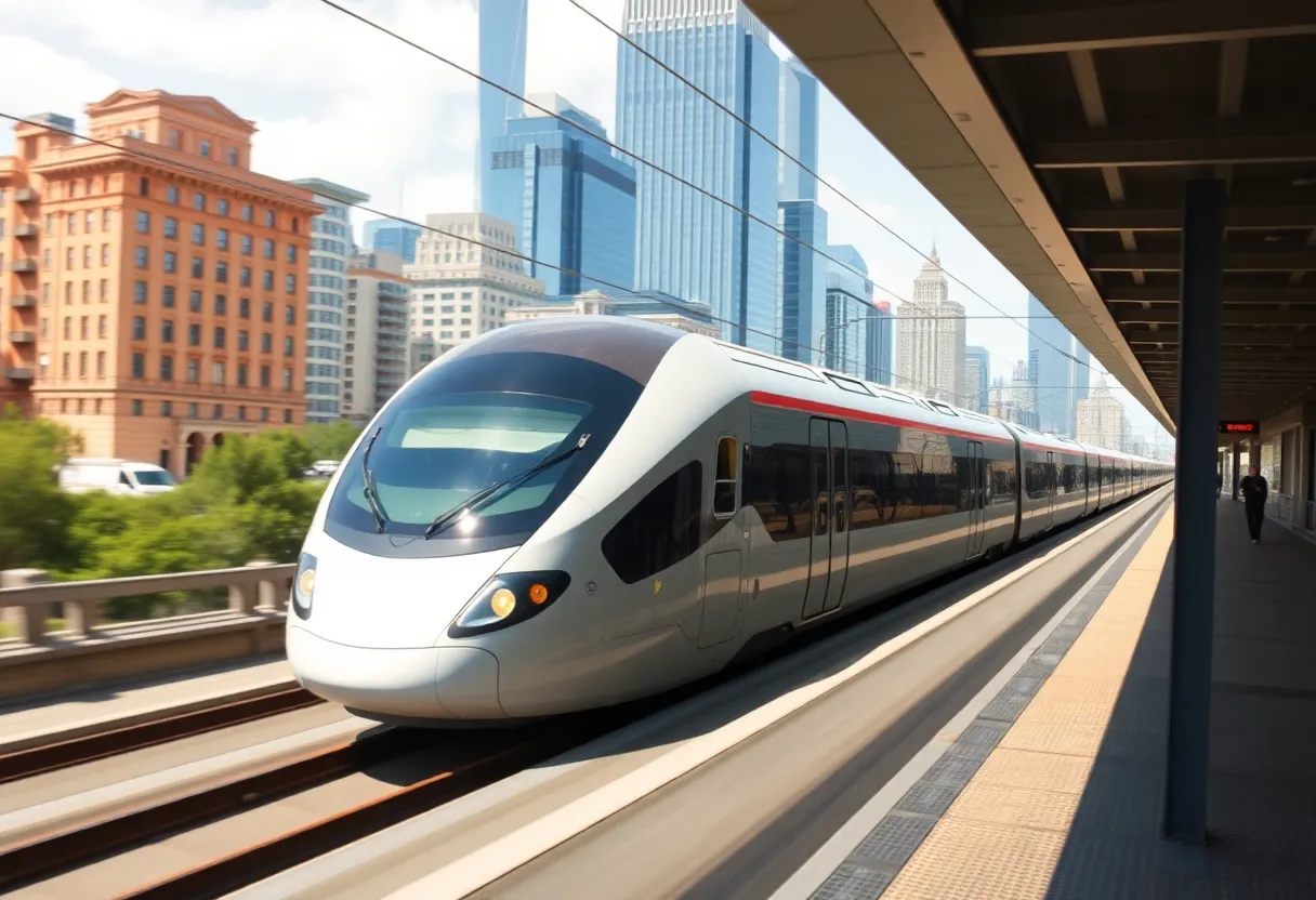 NextGen Acela high-speed train on the Northeast Corridor