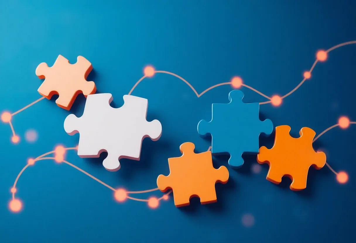 Visualization of employee benefits integration and business growth.