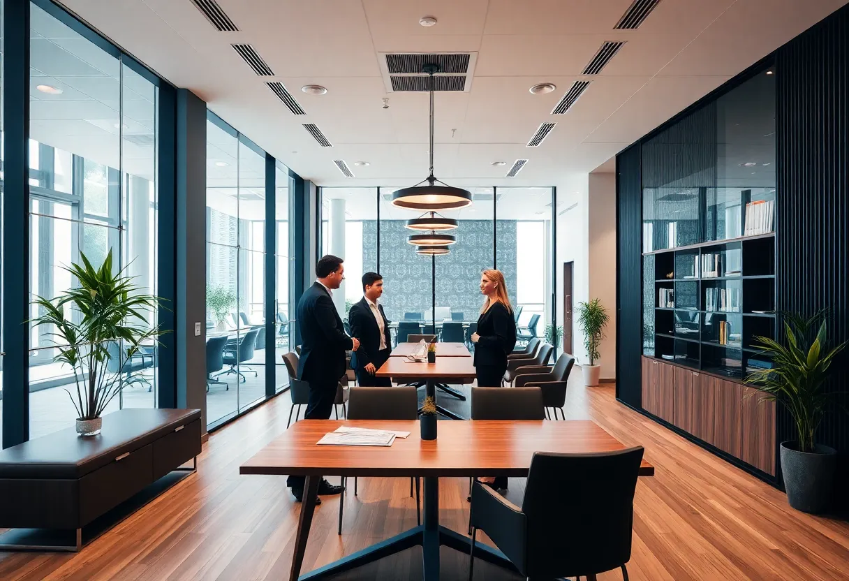 Interior of Nutter law firm office representing legal services