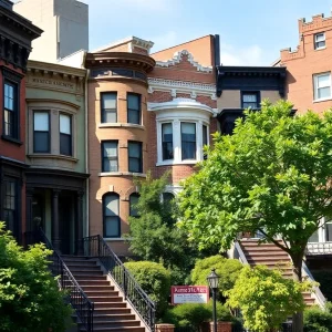 A view of various housing types in New York City.