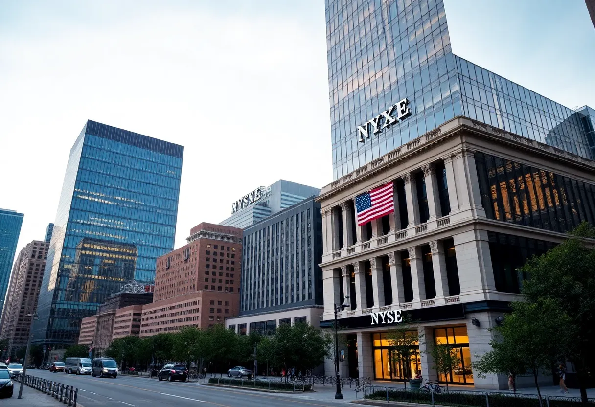 Headquarters of NYSE Texas in a modern financial district.