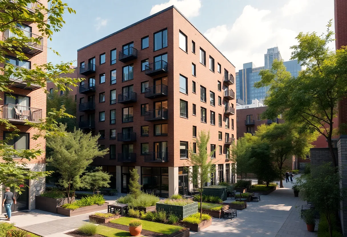 Visual representation of the One45 housing project in Harlem
