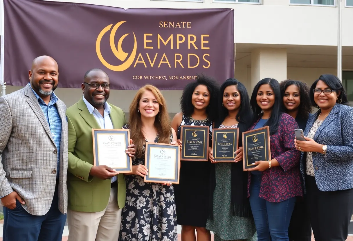 Local business owners at the Oneida County Senate Empire Awards ceremony