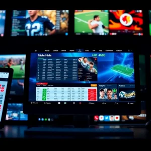 Illustration of online sports betting platforms