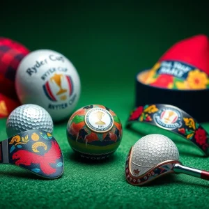 Artistic golf accessories from PRG Golf's Ryder Cup Collection