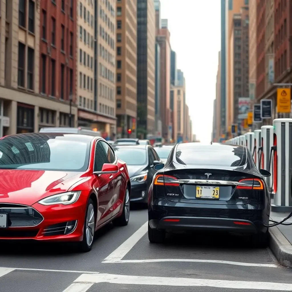 Electric vehicle charging stations in New York City