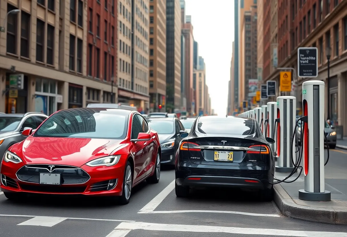 Electric vehicle charging stations in New York City