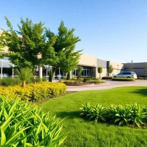 Commercial landscaping services provided by Riverview Landscapes