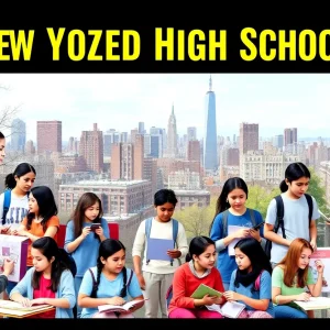 Students at Specialized High Schools in New York participating in academic and artistic activities.