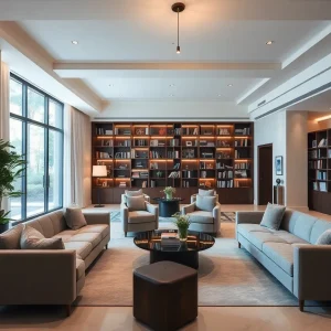 Minimalist design lobby of The Mercer Hotel in SoHo