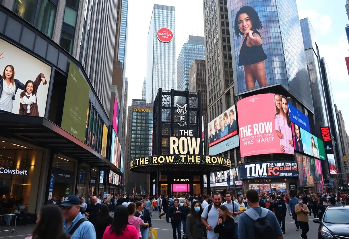 The Row Hotel in Times Square, New York, representing the closure of a migrant shelter.