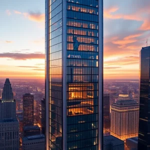 Rendering of The Torch, a 52-story hotel skyscraper in Midtown Manhattan.