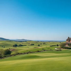 Golf course at Trump International Golf Links in Aberdeen