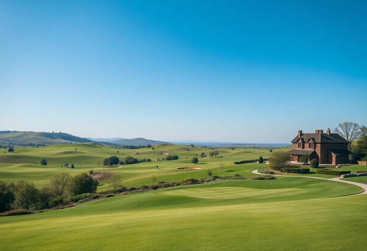 Golf course at Trump International Golf Links in Aberdeen