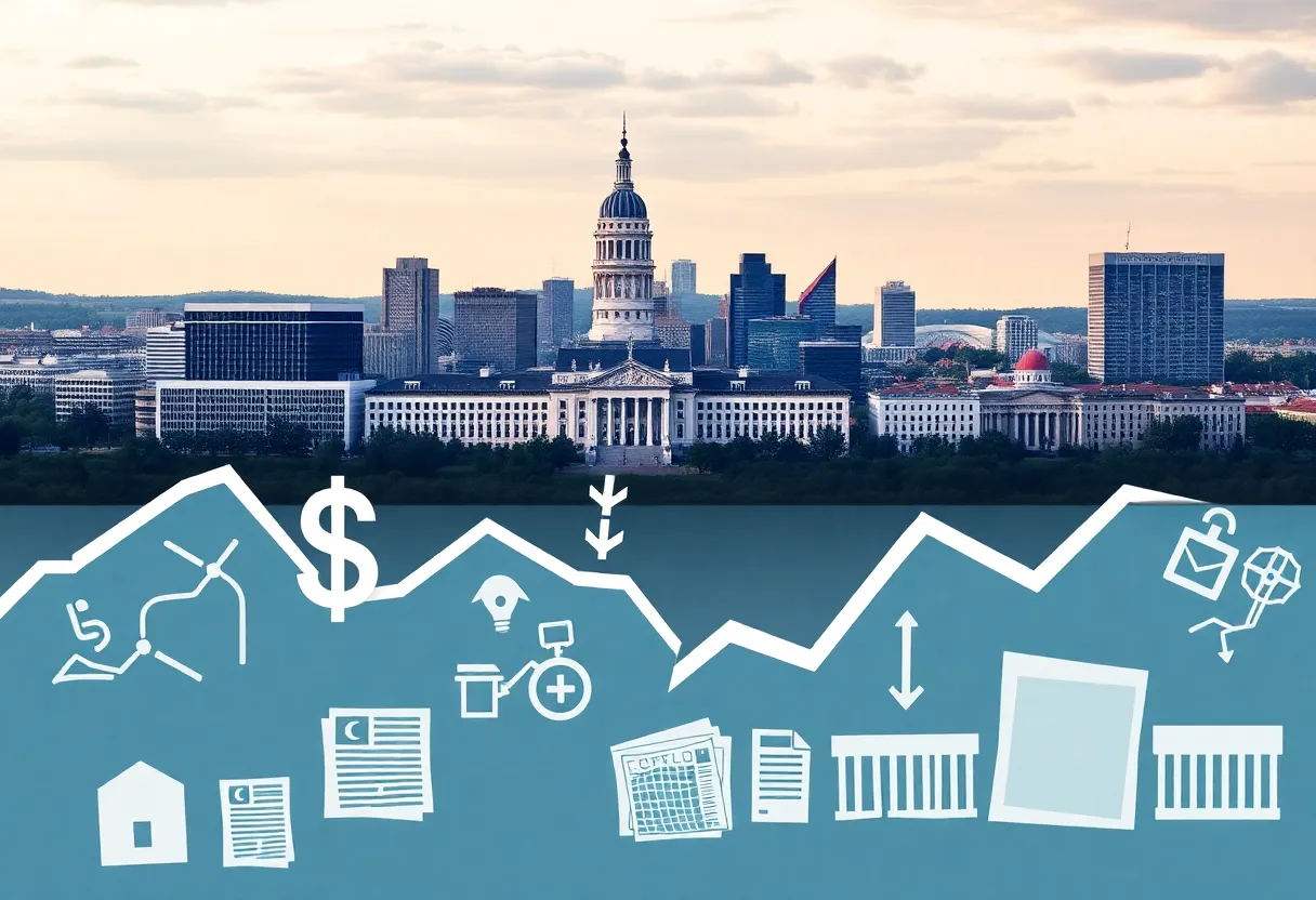 Skyline of Albany, New York showing business challenges