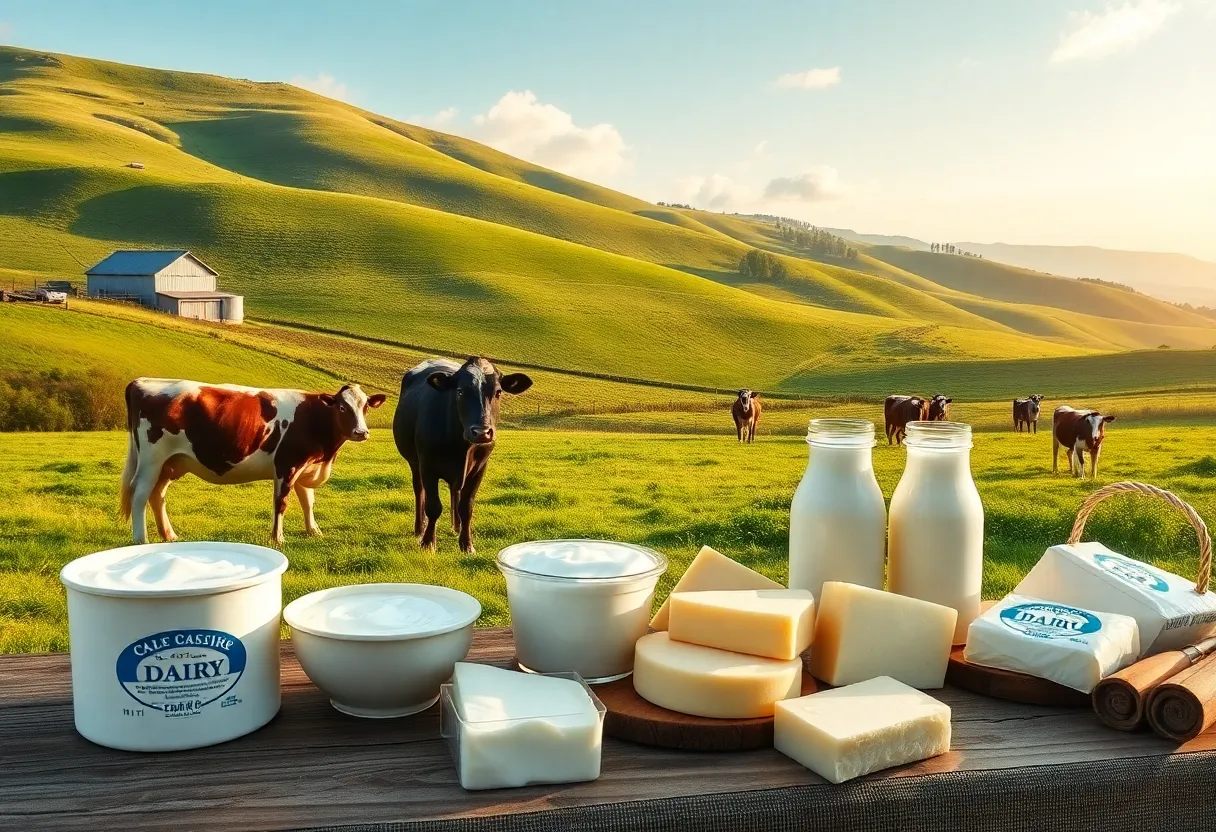 Dairy products from Argyle Cheese Farmer showcased at a fair