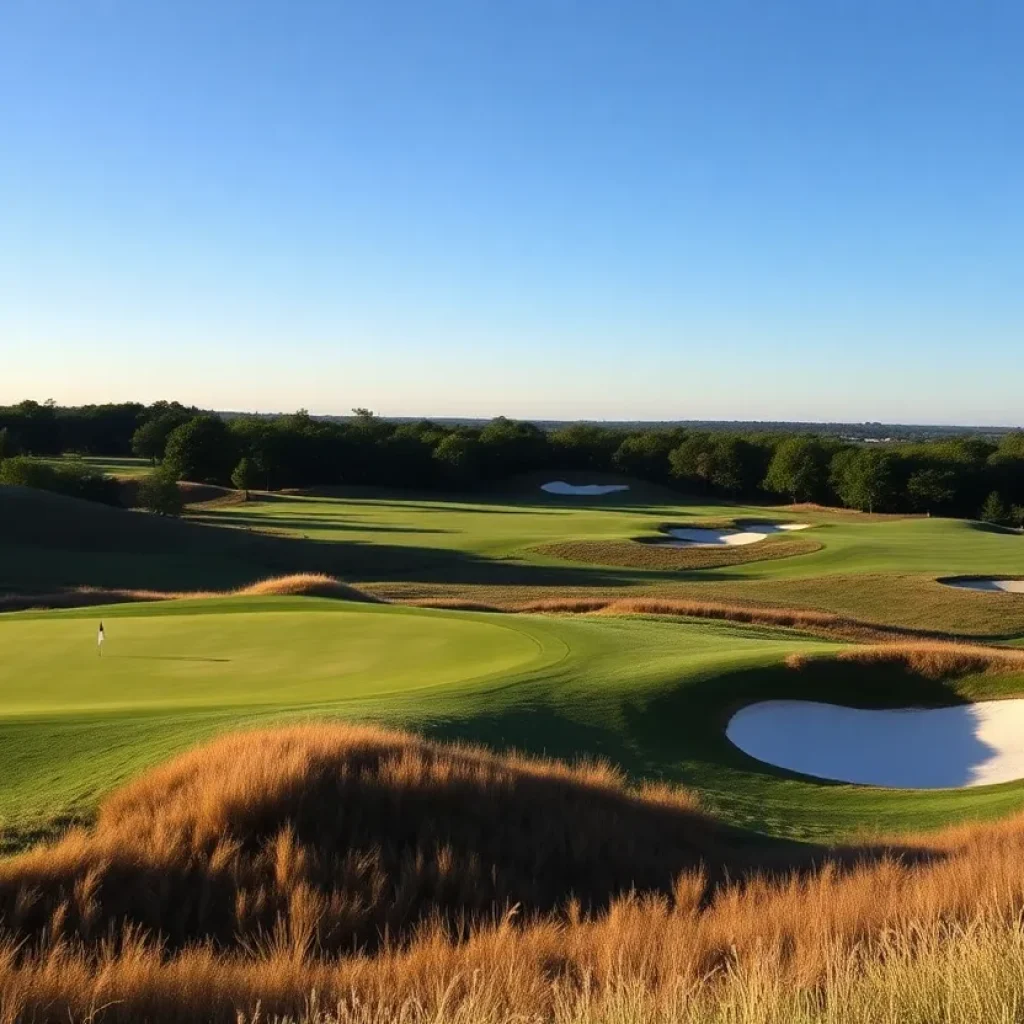 A scenic view of the challenging Bethpage Black Golf Course