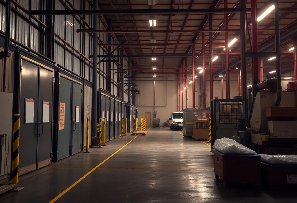 Empty Cato Nutrition Bar factory after immigration raid