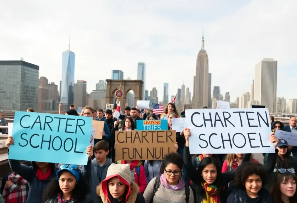Thousands marching for fair funding for NYC charter schools