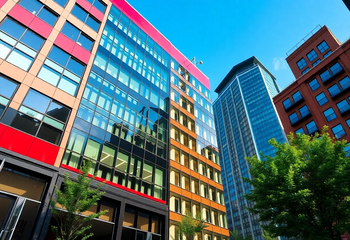 Modern office buildings in New York City representing commercial real estate