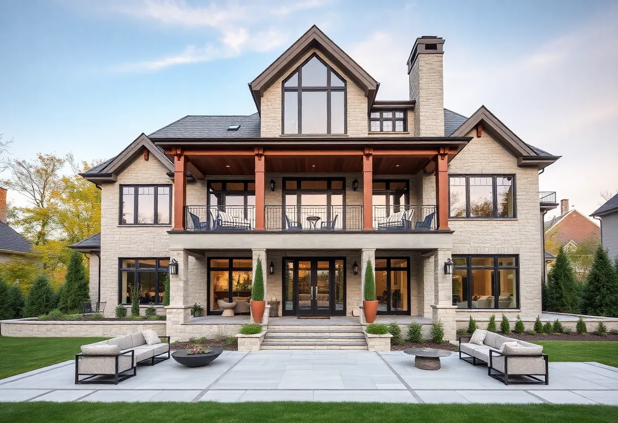 A stunning custom-built home in New York, designed for modern living.
