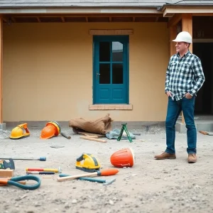 A construction site showcasing incomplete work indicating contractor fraud.