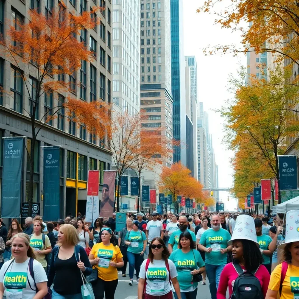 A collage of health events in New York City during September 2025